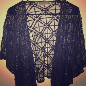 Black Lace Kimono